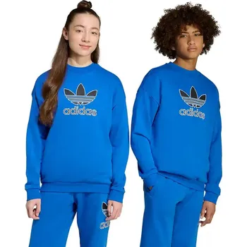 Chlapecká mikina Dětská mikina adidas Originals modrá barva, s aplikací, JV8570 57X, vel. 176