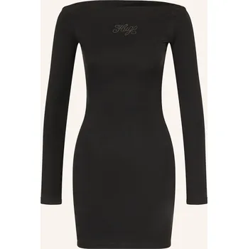 Dámské šaty Hugo Dámské Žerzejové Šaty Noffat S Ozdobnými Kamínky, černá, 40