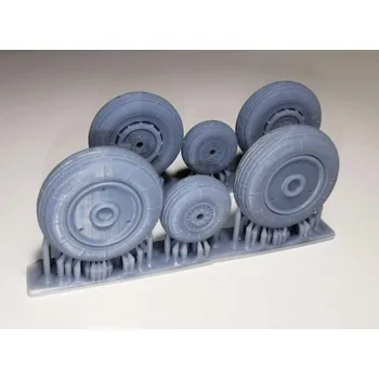 Papírový model MiG-21 BIS/MF/UM - plastová kola