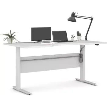 Psací stůl Výškově nastavitený psací stůl Office 474/448 bílá/bílá - doprava zdarma - SLEVA 3% s kodem radost25