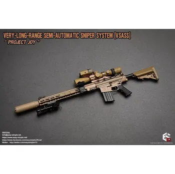 Doplněk k figurce Zbraň pro 1/6 figurky Very Long Range Semi Automatic Sniper System VSASS Set - Project Joy FDE (Coyote)