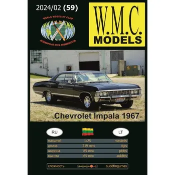 Plastikový model Chevrolet Impala 1967