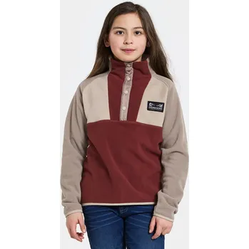 Chlapecká mikina Dětská mikina Didriksons YOKTO K 1/2 BTN 2 vínová barva, hladká, 505780 505780.9BYA 93X, vel. 140