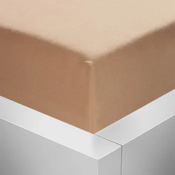 Prostěradlo Stanex Jersey napínací prostěradlo s lycrou - šedohnědé (cappuccino) ROZMĚR: 140x200 cm, Barva: ŠEDOHNĚDÉ (CAPUCINO)