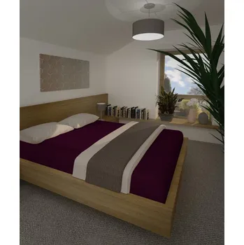 Prostěradlo Prostěradlo Jersey s gumičkou 90x200cm - 27 višeň