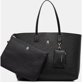 Kabelka Oboustranná kabelka Tommy Hilfiger AW0AW17687 černá 99X, vel. ONE SIZE
