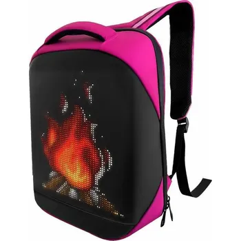 Sportovní batoh OXE LED Smart batoh s displejem, růžový