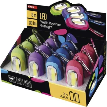 Svítilna EMOS P3887 COB LED ruční svítilna 30 lm, 2x AAA, 12 ks