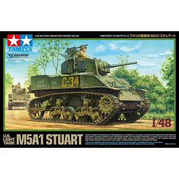 Plastikový model M5A1 Stuart 1/48