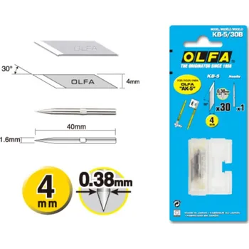 Pracovní nůž Náhradní čepele + jehla pro AK-5 - KB-5/30B