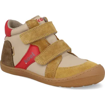 Barefoot dětské kotníkové boty Koel - Dari Tex Cotton hnědé Velikost: 28