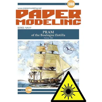 Papírový model Pram Boulognské flotily - Laserové doplňky - dřevěná paluba