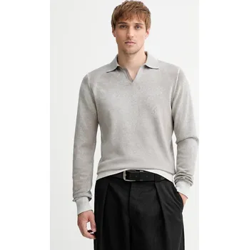 Pánský svetr Bavlněný svetr Diesel K-LORENZO pánský, šedá barva, A14849.0BEAR 09X, vel. XXL