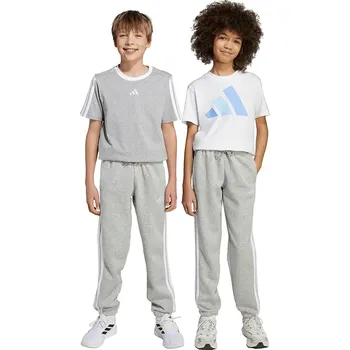 Chlapecké kalhoty Dětské tepláky adidas šedá barva, s aplikací, JY4995 90X, vel. 128