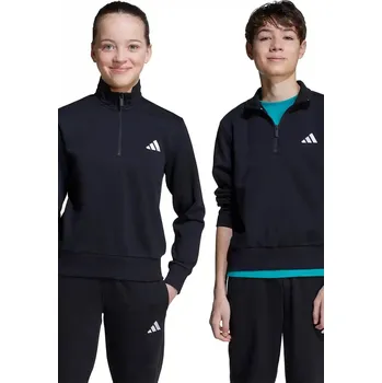 Chlapecká mikina Dětská mikina adidas černá barva, s aplikací, JN2433 99X, vel. 128