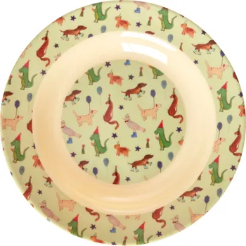 Talíř rice Melaminový hluboký talíř Party Animal Green 20 cm
