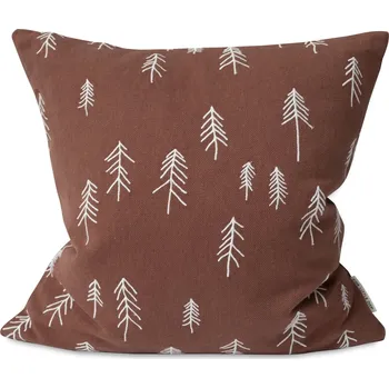 Povlak na polštářek Fine Little Day Lněný povlak na polštář Tall Terracotta 48 x 48 cm