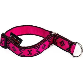 Obojek pro psa ManMat obojek POLOSTAHOVACÍ pro MALÁ PLEMENA - růžová