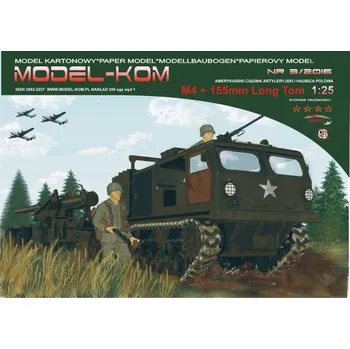 Plastikový model M4 + 155mm Long Tom