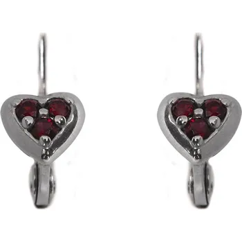 Náušnice Český granát náušnice stříbrné 131450