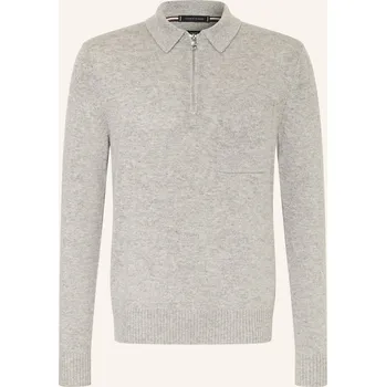 Tommy Hilfiger Pánská Úpletová Polokošile, světle šedá, XL