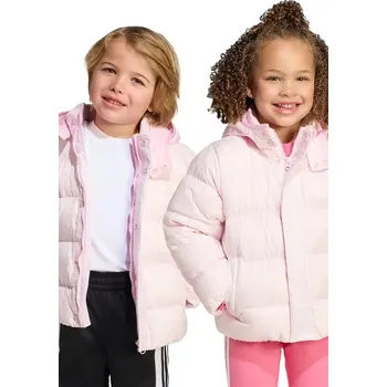 Dívčí bunda Dětská péřová bunda adidas Originals JV8547 růžová 30X, vel. 104