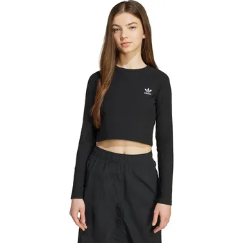 Dětské tričko s dlouhým rukávem adidas Originals JW2597 černá 99X, vel. 128