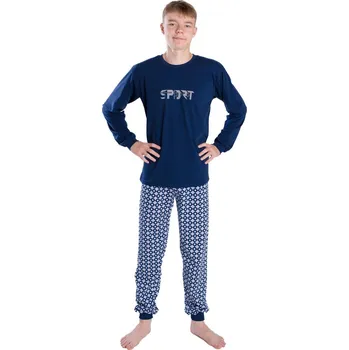 Chlapecké pyžamo Chlapecké pyžamo Betty Mode SPORT tmavě modré