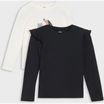 Dívčí tričko Sinsay - 2 balení triček s dlouhým rukávem - vícebarevná - 611DN-MLC - 611DN-MLC-128