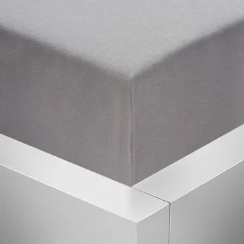 Prostěradlo Stanex Jersey napínací prostěradlo s lycrou - tmavě šedé ROZMĚR: 140x200 cm, Barva: TMAVĚ ŠEDÉ