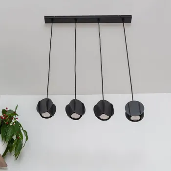 Lustr na lanku GAMBIT 4xGU10/10W/230V černá