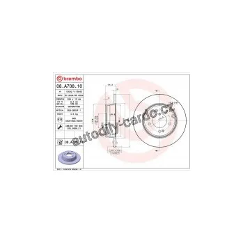 Brzdový kotouč Brzdový kotouč BREMBO 08.A708.10