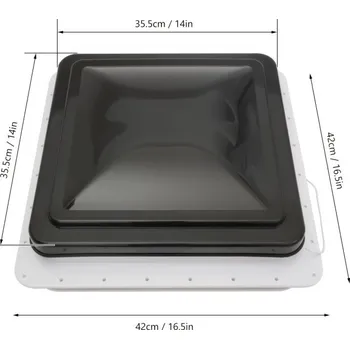 Příslušenství ke karavanu Ventilátor odkrývací pro střechy karavanu nebo kamperu 42x42cm