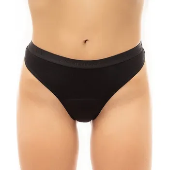 Menstruační kalhotky Menstruační tanga Ecomodi černé (T2B1X) XL