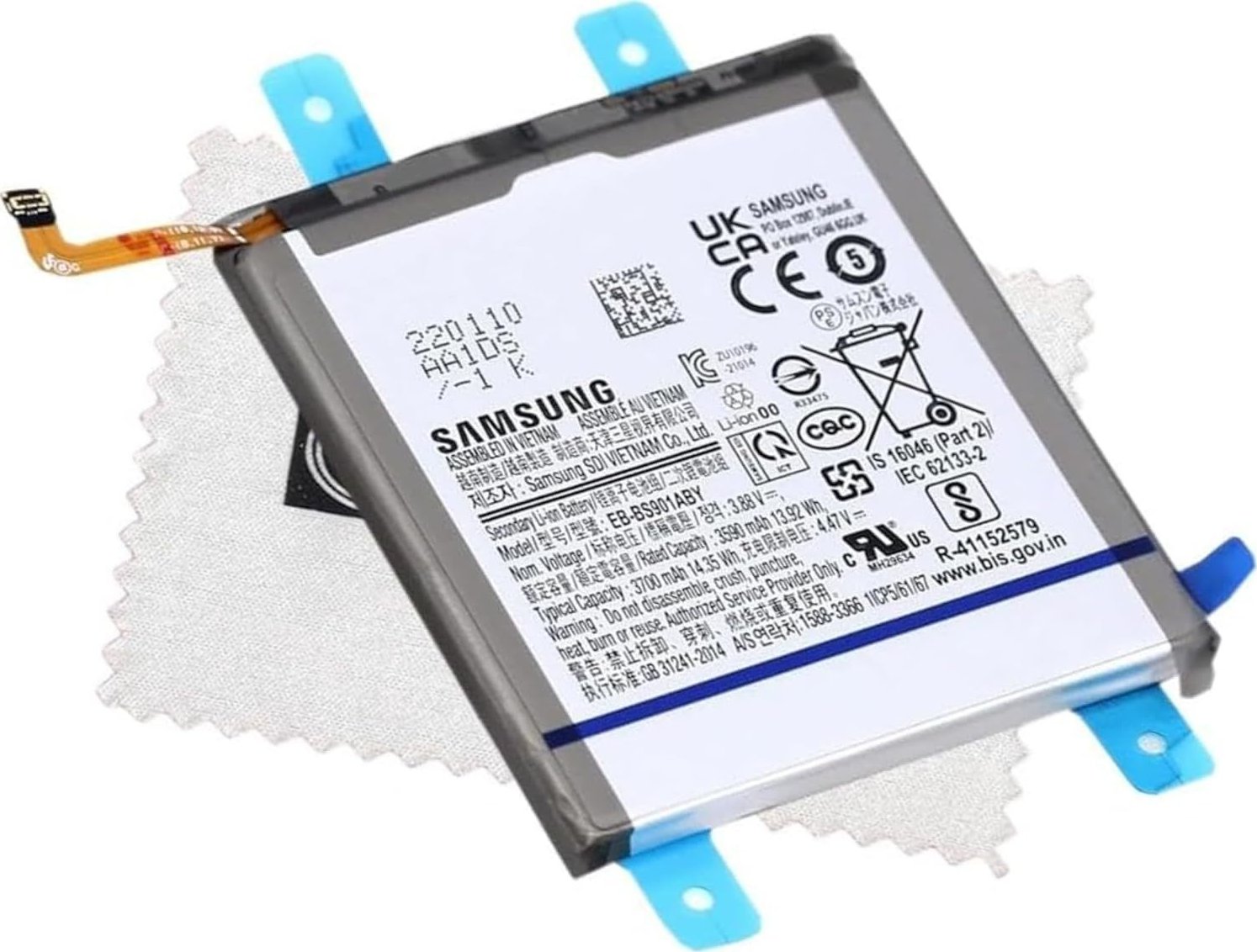 SAMSUNG EB-BS901ABY Baterie pro Samsung Galaxy S22 S901B 3590mAh Li-Ion - originální