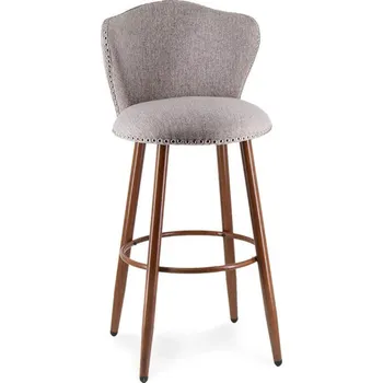 Barová židle Stylová barová židle Niza – lněné čalounění