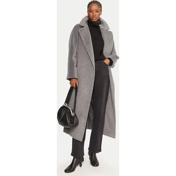 Weekend Max Mara Vlněný kabát Tempera 2525016082 Šedá Regular Fit 34