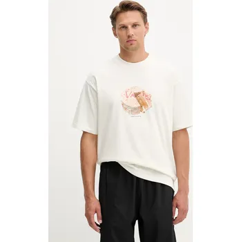 Pánské tričko Bavlněné tričko Vans VN000R15FS81 béžová 01X, vel. XXL