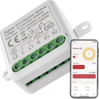 modulární přístroj a rozvaděč GoSmart modul stmívací IP-2112DZ, ZigBee, 2-kanálový