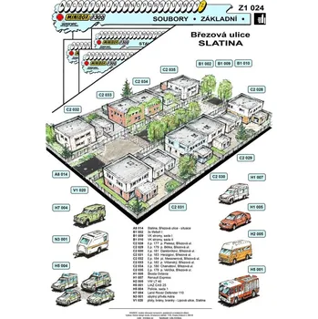 Plastikový model Březová ulice - Slatina