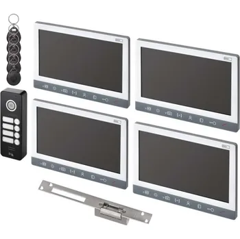 EMOS Sada videotelefonu EM-10AHD pro 4 účastníky s el.zámkem