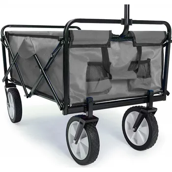 Zahradní vozík Skládací vozík šedý