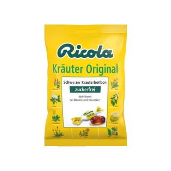 Bonbon Ricola Kräuter original bylinné bonbóny original bez cukru 75 g
