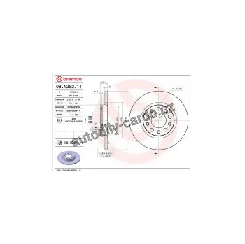 Brzdový kotouč Brzdový kotouč BREMBO 08.N282.11