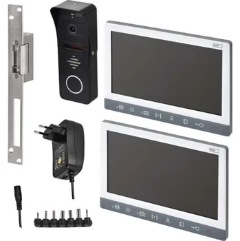 EMOS Sada videotelefonu EM-10AHD se 2 monitory a el. zámkem