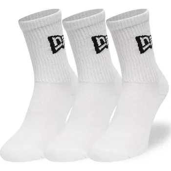 Pánské ponožky Ponožky New Era Flag Crew 3-Pack velikost 39-42 bílá