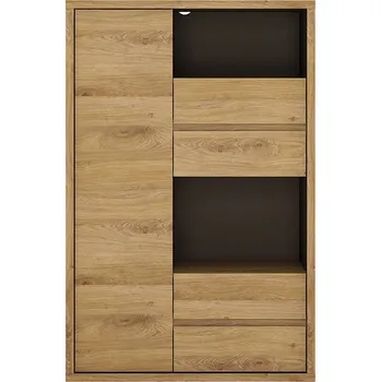 Knihovna Tempo Kondela Sheldon typ 31 0000303731 dub Shetland/šedá