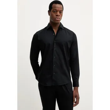 Pánská košile Bavlněná košile Eton 100013973 černá 99X, vel. S