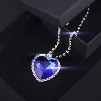 Náhrdelník Fally Co. Štrasový náhrdelník Titanic Srdce oceánu OJ321-92