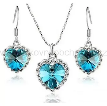 Souprava šperků Crystal Jewelry Souprava Titanic Srdce oceánu Ocean Heart SWS046